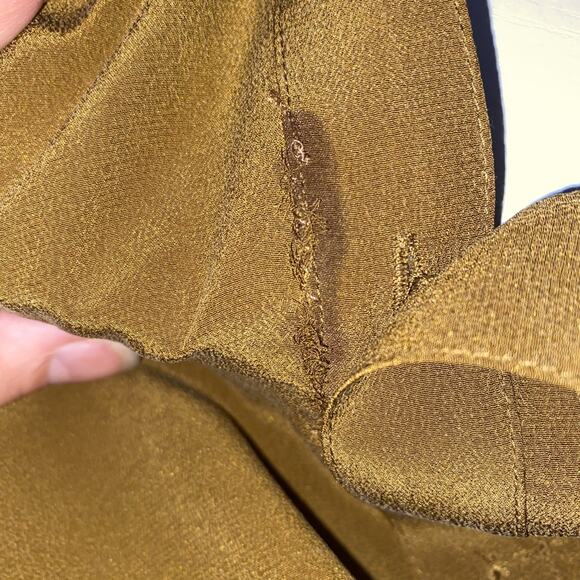 Eileen Fisher Green Button Down Women Size 3X Shirt Classic Designer Silk Flaw - Picture 8 of 8